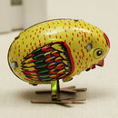 Wind Up Chick Tin Toy Clockwork Spring Pecking Chick Vintage Style