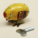 Wind Up Chick Tin Toy Clockwork Spring Pecking Chick Vintage Style