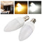 B15 3W 10 SMD 2835 AC 220-240V White/Warm White LED Candle Light Bulb