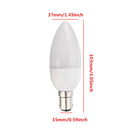 B15 3W 10 SMD 2835 AC 220-240V White/Warm White LED Candle Light Bulb