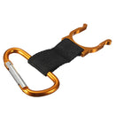 IPRee Camping Hiking Water Bottle Carabiner Buckle D Shape Strap Keychain Holder