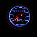 Motorcycle Odometer Speedometer Gauge Meter Dual Color LED Backlight