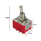 5Pcs Mini Toggle Switch For 3PDT 2 Position On-On 9-PIN