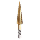3-13MM Step Drill HSS Straight Flute Pagoda Drill Hexagon Shank