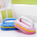 Plastic Handle Sponge Bath Brush Cleaning Tile Glass Clean Brushes