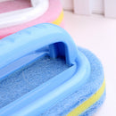 Plastic Handle Sponge Bath Brush Cleaning Tile Glass Clean Brushes