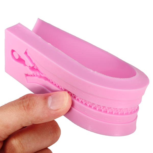 DIY 3D Zipper Shape Cake Mold Cartoon Cake Decoration