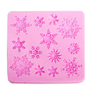 Christams Silicone Snowflakes Cake Mold Xmas Fondant Cake Decoration Mould