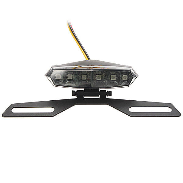6LED Motorcycle Quad Scooter SMD Number Plate Tail Light Triangle