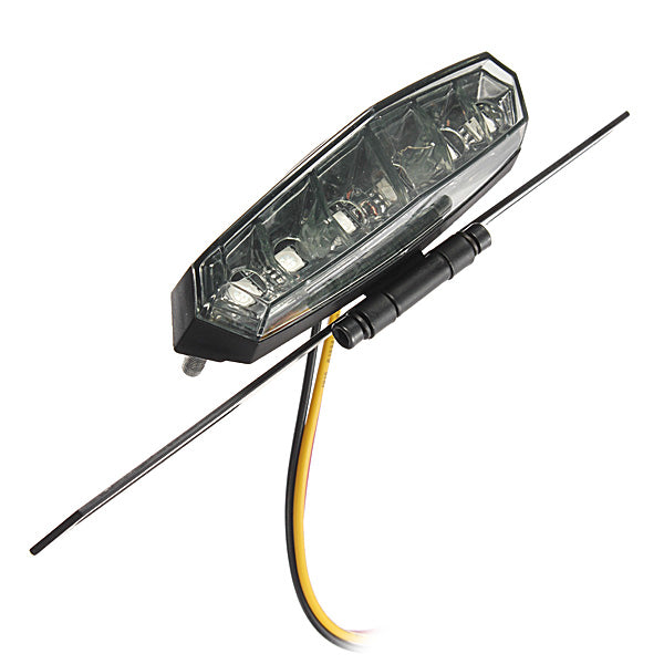6LED Motorcycle Quad Scooter SMD Number Plate Tail Light Triangle