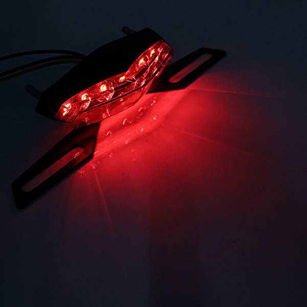 6LED Motorcycle Quad Scooter SMD Number Plate Tail Light Triangle