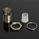 5 pcs 5mm Bezel LED Light Holder Chrome Metal Rubber Base Solid Construction