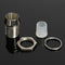 5 pcs 5mm Bezel LED Light Holder Chrome Metal Rubber Base Solid Construction