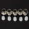 5 pcs 5mm Bezel LED Light Holder Chrome Metal Rubber Base Solid Construction