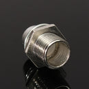 5 pcs 5mm Bezel LED Light Holder Chrome Metal Rubber Base Solid Construction