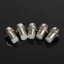 5 pcs 5mm Bezel LED Light Holder Chrome Metal Rubber Base Solid Construction