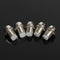 5 pcs 5mm Bezel LED Light Holder Chrome Metal Rubber Base Solid Construction