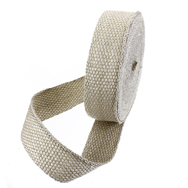 5cmx15m Exhaust Insulator Header Down Pipe Heat Wrap High Temp