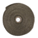 2 Rolls 2.5cm x 15m Titanium Exhaust Header Pipe Heat Wrap