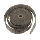 2 Rolls 2.5cm x 15m Titanium Exhaust Header Pipe Heat Wrap