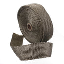 2 Rolls 2.5cm x 15m Titanium Exhaust Header Pipe Heat Wrap