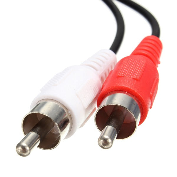 3.5mm Female to 2x RCA Male Stereo AUX Audio Headphone Y Cable