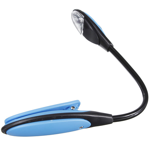 Mini Flexible Clip-on Bright Book Light LED Travel Book Reading Lamp