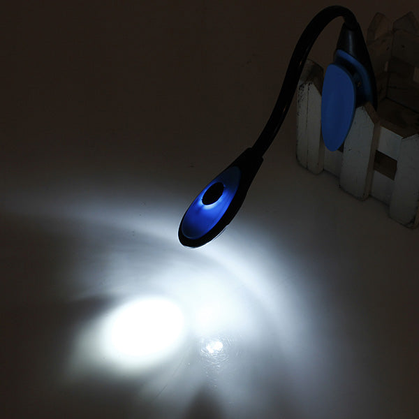 Mini Flexible Clip-on Bright Book Light LED Travel Book Reading Lamp