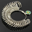 31pcs Metal Finger Ring Sizer Tool Jewelry Measure Gauge Tool