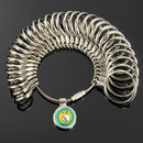 31pcs Metal Finger Ring Sizer Tool Jewelry Measure Gauge Tool