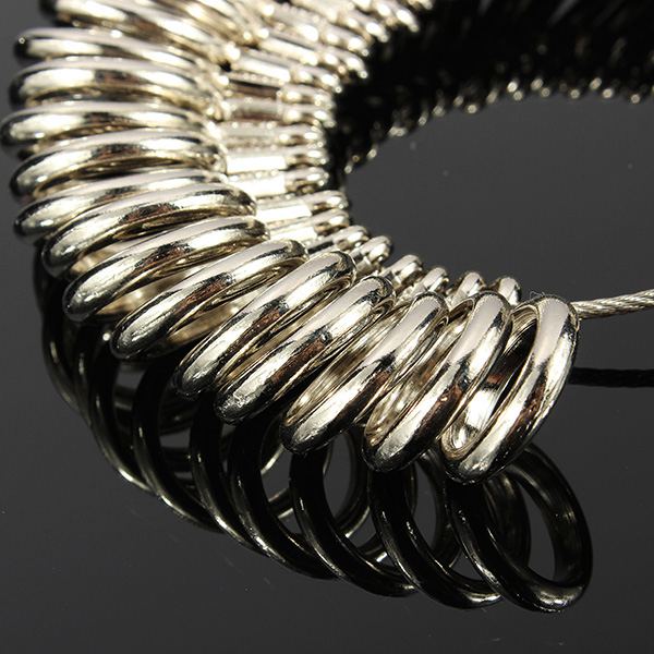 31pcs Metal Finger Ring Sizer Tool Jewelry Measure Gauge Tool