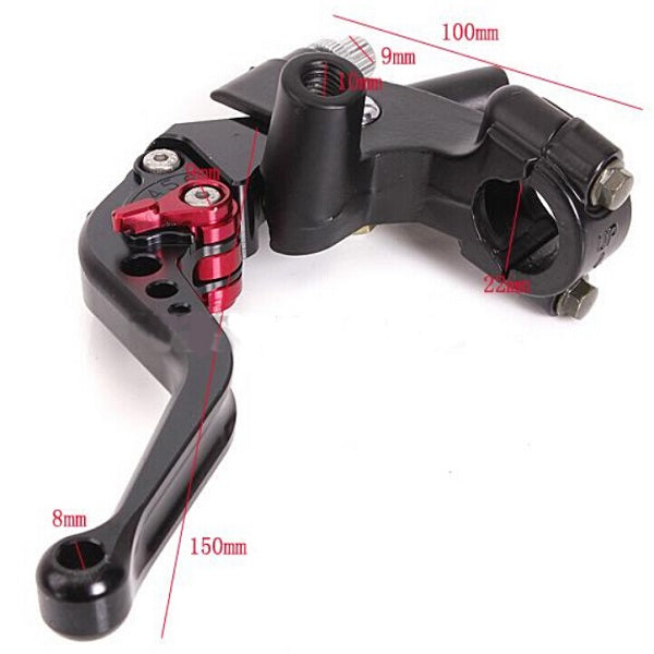 CNC Black Universal Motorcycle Left or Right Brake Clutch Lever Master Cylinder