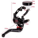 CNC Black Universal Motorcycle Left or Right Brake Clutch Lever Master Cylinder