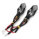 12 Led Motorcycle Turn Signal Indicators Light Amber Blue Lamp