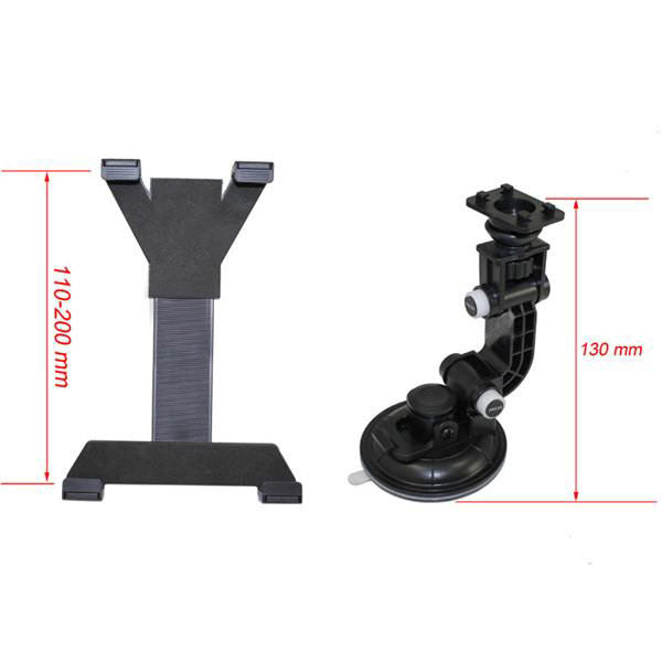 360 Rotating Car Wind Shield Desk Mount Bracket Holder For iPad