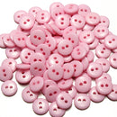 100pcs 2 Holes Mixed Color Round Resin Button Sewing Accessories