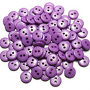 100pcs 2 Holes Mixed Color Round Resin Button Sewing Accessories