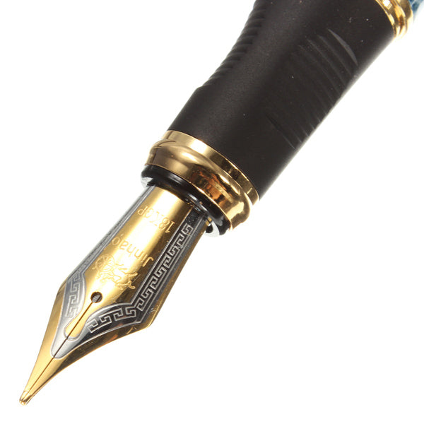 Jinhao X450 Sky Blue Marbled 18KGP Medium Nib Fountain Pen