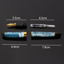 Jinhao X450 Sky Blue Marbled 18KGP Medium Nib Fountain Pen