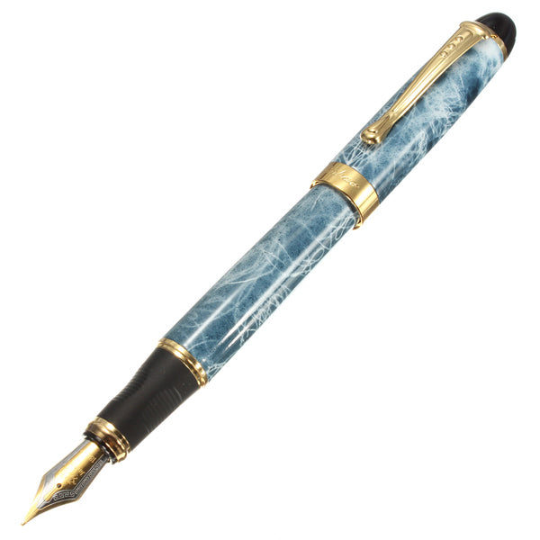 Jinhao X450 Sky Blue Marbled 18KGP Medium Nib Fountain Pen