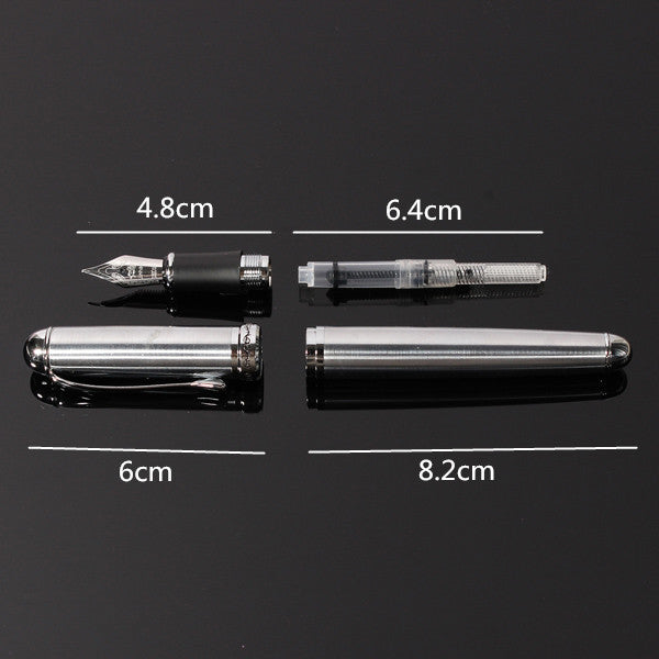 Jinhao X750 Valued Silver Stainless  M Nib Fountain Pen