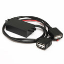 15W Dual USB Power Adapter Converter Car Charger For Phone