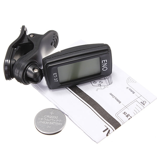 ENO ET-37 LCD Clip-on Electronic Guitar Bass Violin Ukulele Tuner
