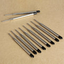 10PCS Black Ballpoint Refills for Parker Style Ink