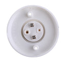 E27 Screw Base Round Plastic Light Bulb Lamp Socket Holder Adapter