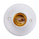 E27 Screw Base Round Plastic Light Bulb Lamp Socket Holder Adapter