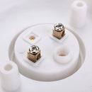 E27 Screw Base Round Plastic Light Bulb Lamp Socket Holder Adapter