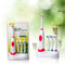 Waterproof Rotation Ultrasonic Electric Toothbrush With 3pcs Replacement Brush Head