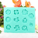 3D Flower Cake Mold Silicone 11 Holes Fondant Mould