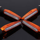 4pcs Orange Motorcycle LED Turn Signal Indicator Blinkers Amber Light
